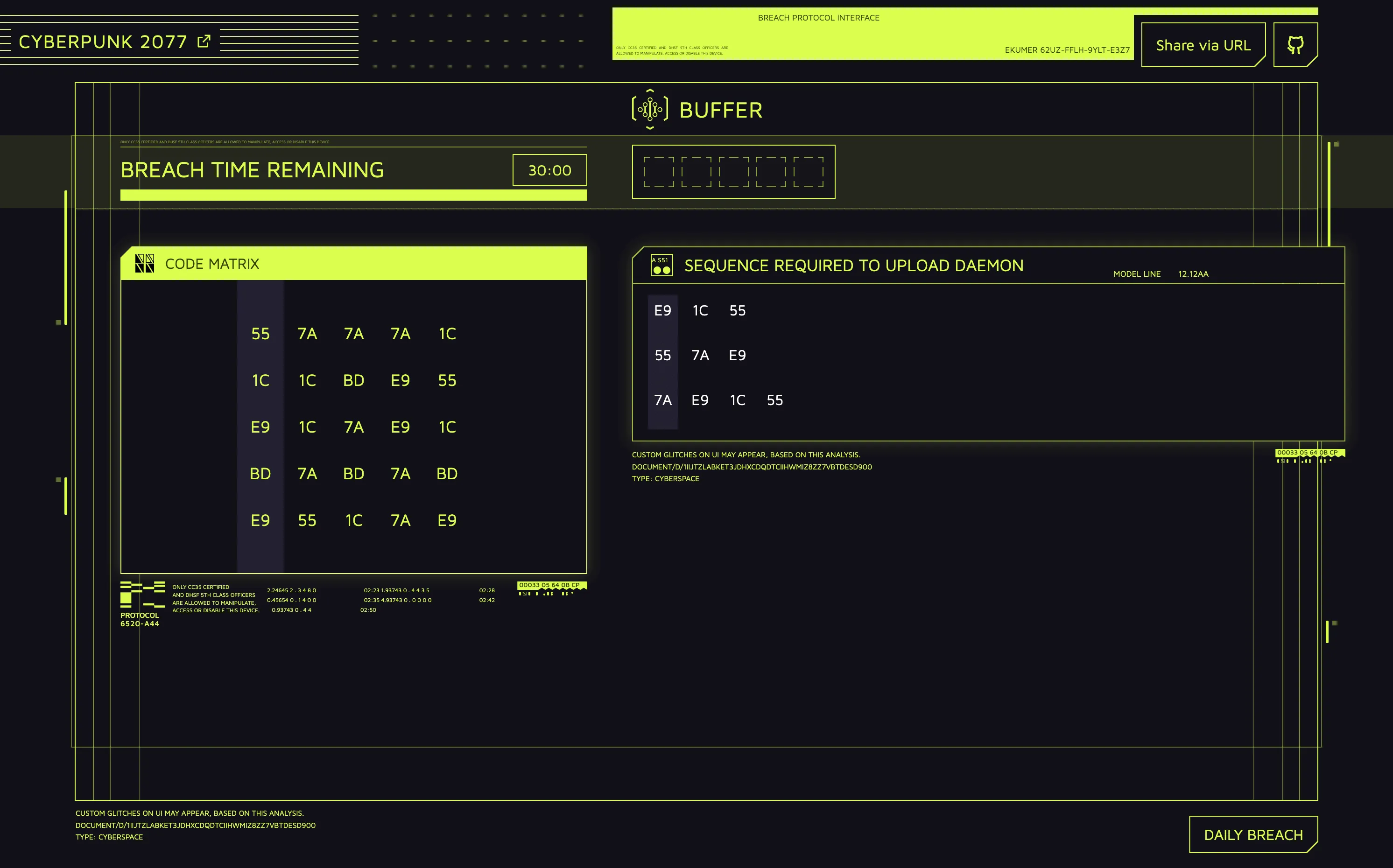"Cyberpunk 2077 Breach Protocol" project